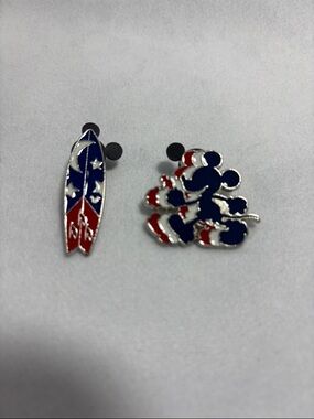 Disney All American Mickey Fantasia Surfboard Sorcerer Mickey Pin Set